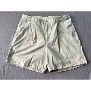 DKNY Shorts Mens 38 Beige Khaki Pocketed Belted Button Zip‎ Mens.